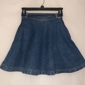 George Marciano for Guess blue Denim 1980’s High-waisted skirt w/ inseam pockets